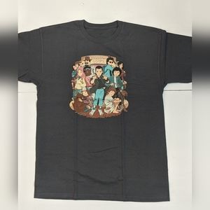 Stranger Things / Ghilbi Anime theme t shirt. Men's large. Tee Fury. Used.